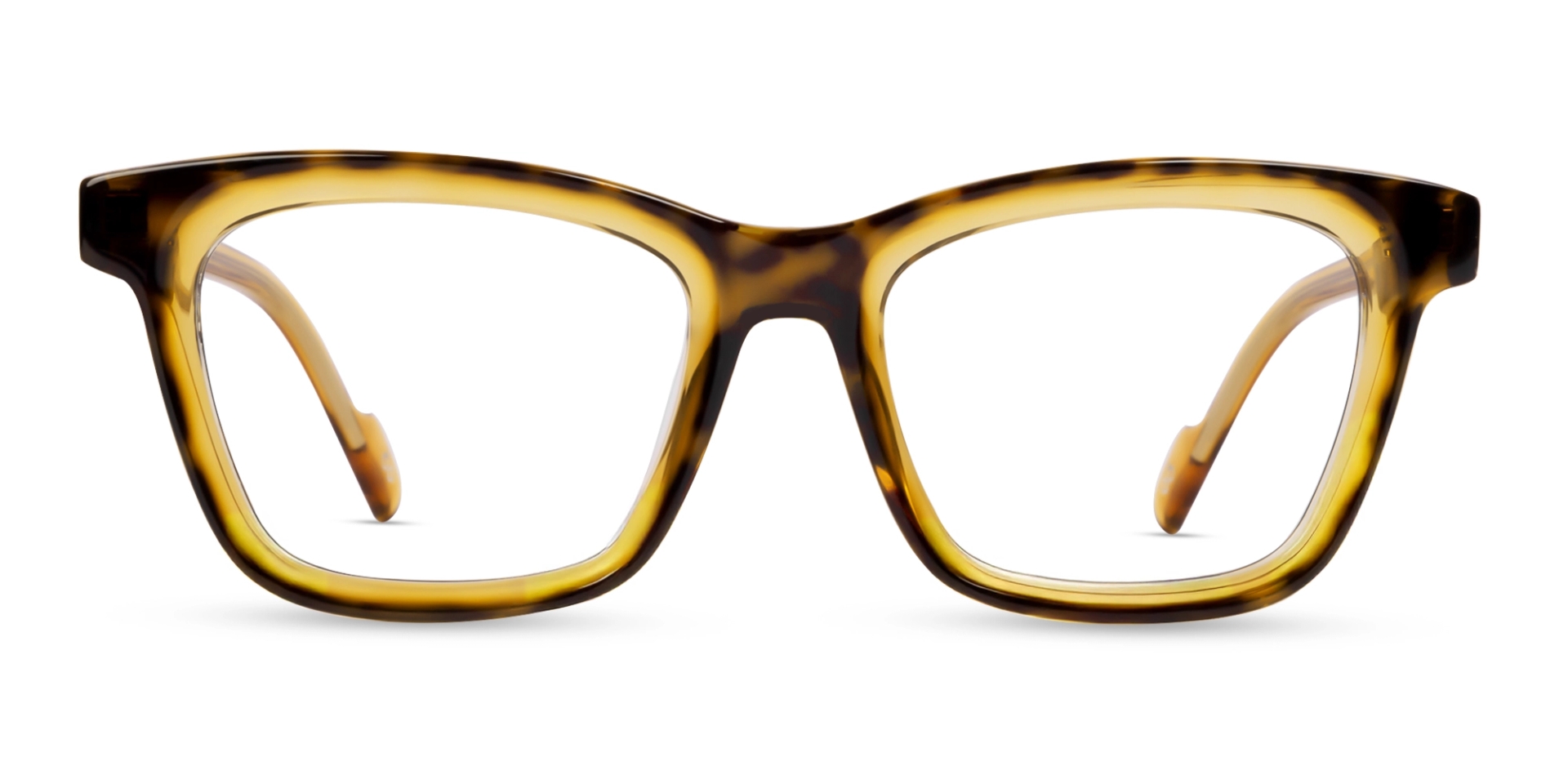Crystal Tortoise Square Fullrim Acetate Glasses